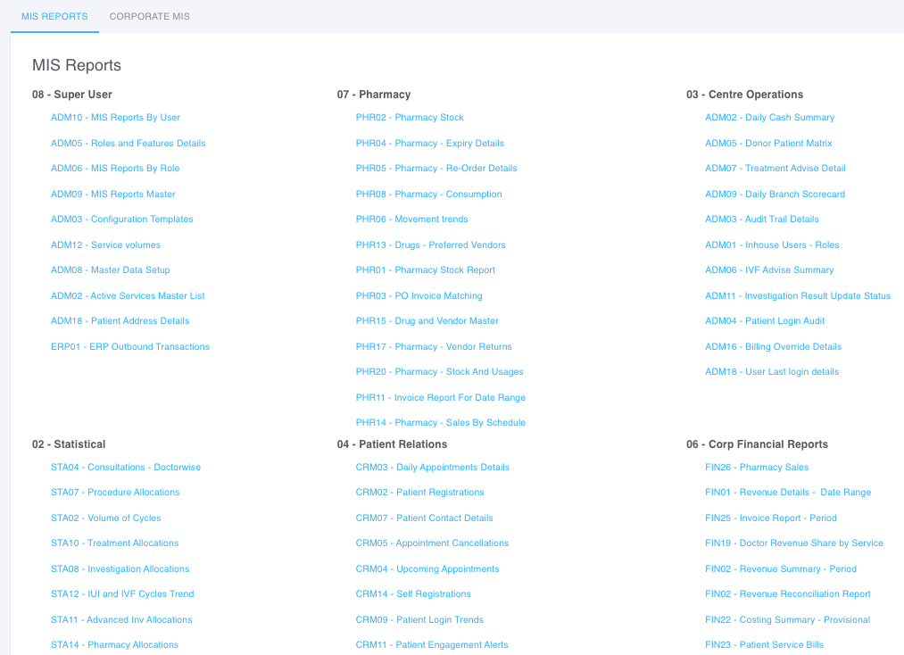 artis-ivf-mis-reports